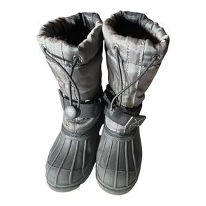 Arctix Kids Gray Black Snow rain waterproof Boots Sz 12